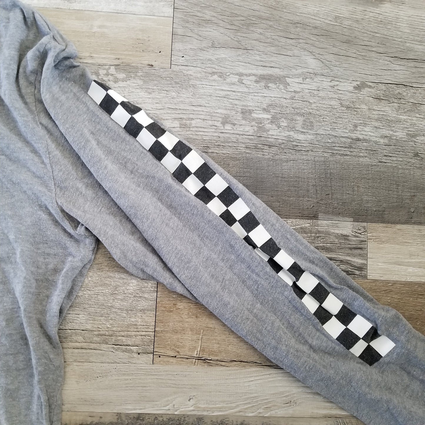 Vans Hoodie with Checkered Motif Long Sleeve Mens Size Medium