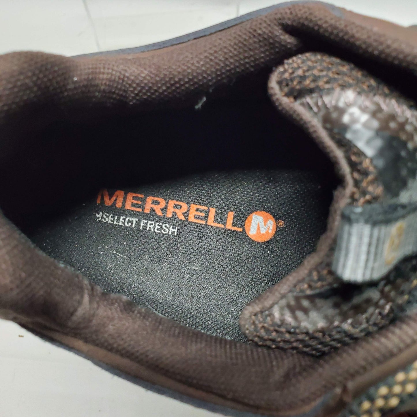 Merrell Moab FST Hiking Shoes Men's Brown Waterproof Trail Low Vibram Size 9