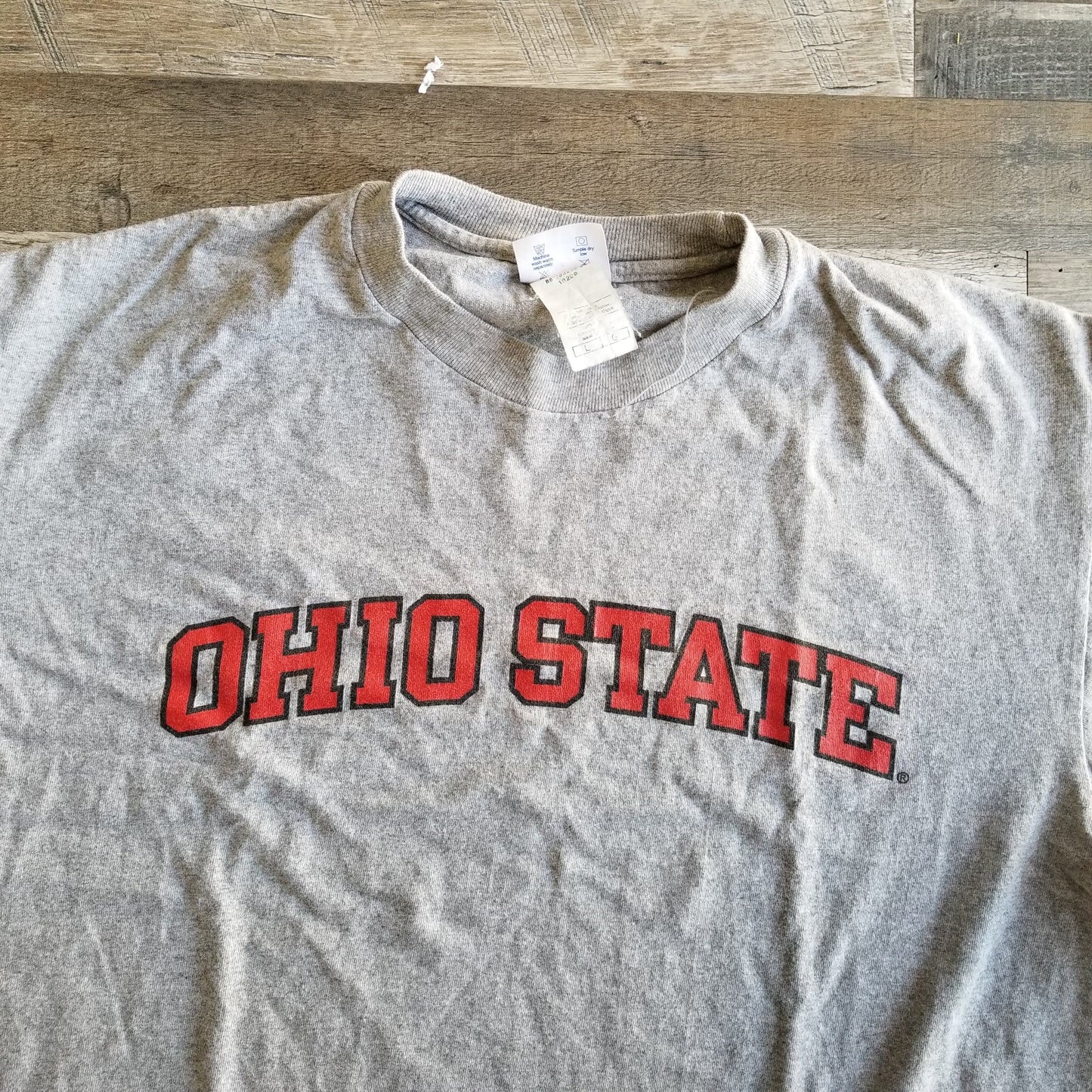 Champion The Ohio State Grey T-Shirt Mens Size L Large