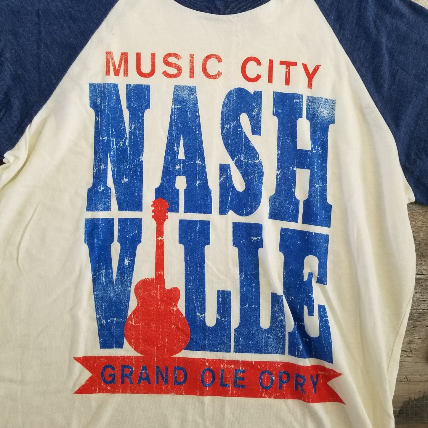 Sportige Brand Grand Ole Opry Music City Nashville Raglan T-Shirt Mens Size M