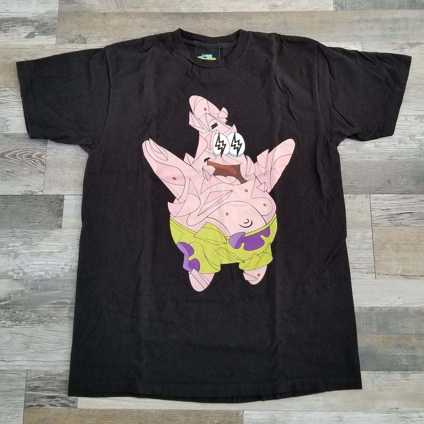 Patrick J Balvin Black T-Shirt Spongebob Squarepants Mens Size Medium M