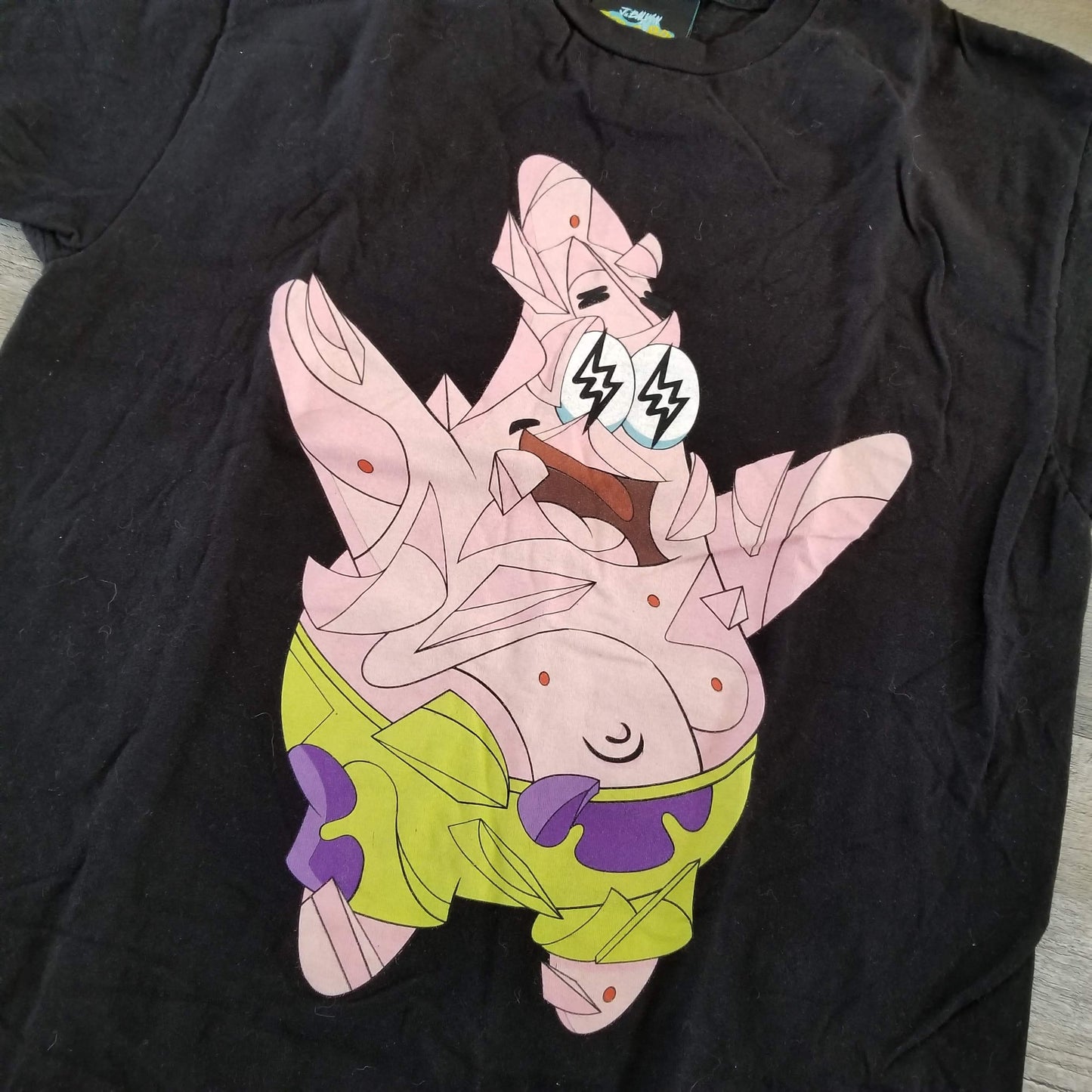 Patrick J Balvin Black T-Shirt Spongebob Squarepants Mens Size Medium M