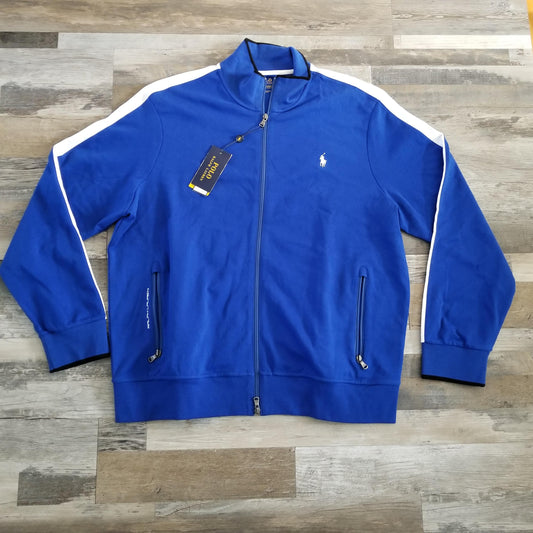 Polo Ralph Lauren Blue Zip Up Performance Track Jacket Size XXL