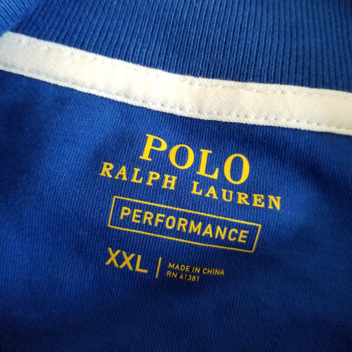 Polo Ralph Lauren Blue Zip Up Performance Track Jacket Size XXL