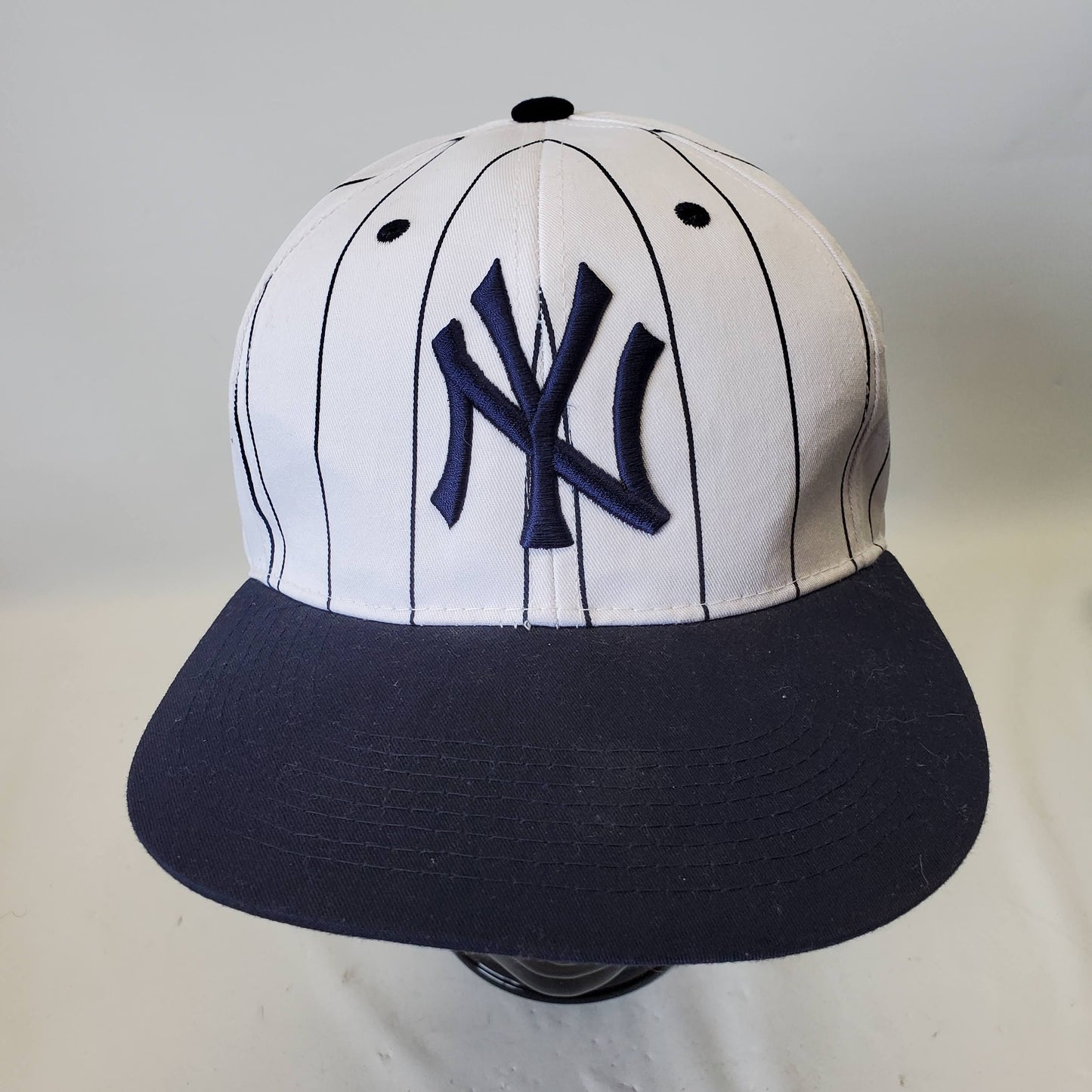 Vintage New York Yankees Pinstripe Snapback Hat MLB Drew Pearson