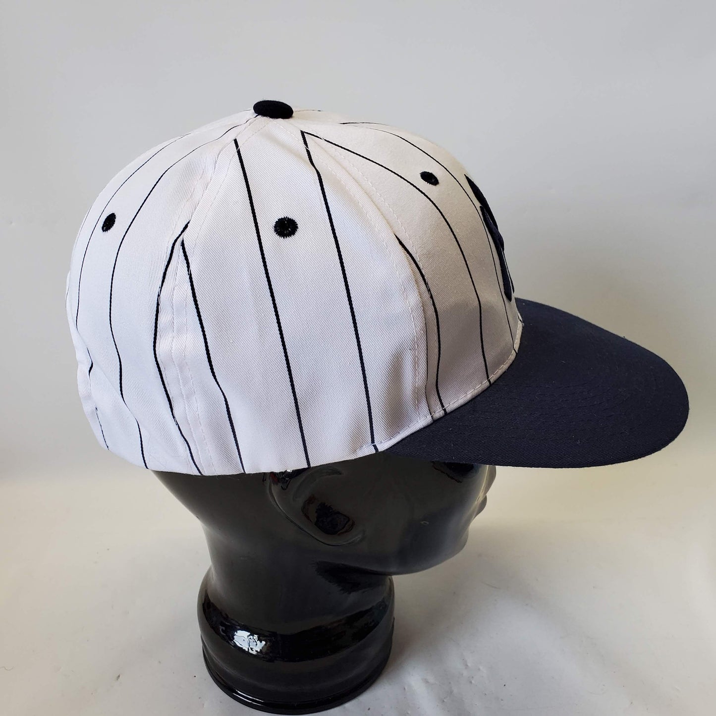 Vintage New York Yankees Pinstripe Snapback Hat MLB Drew Pearson