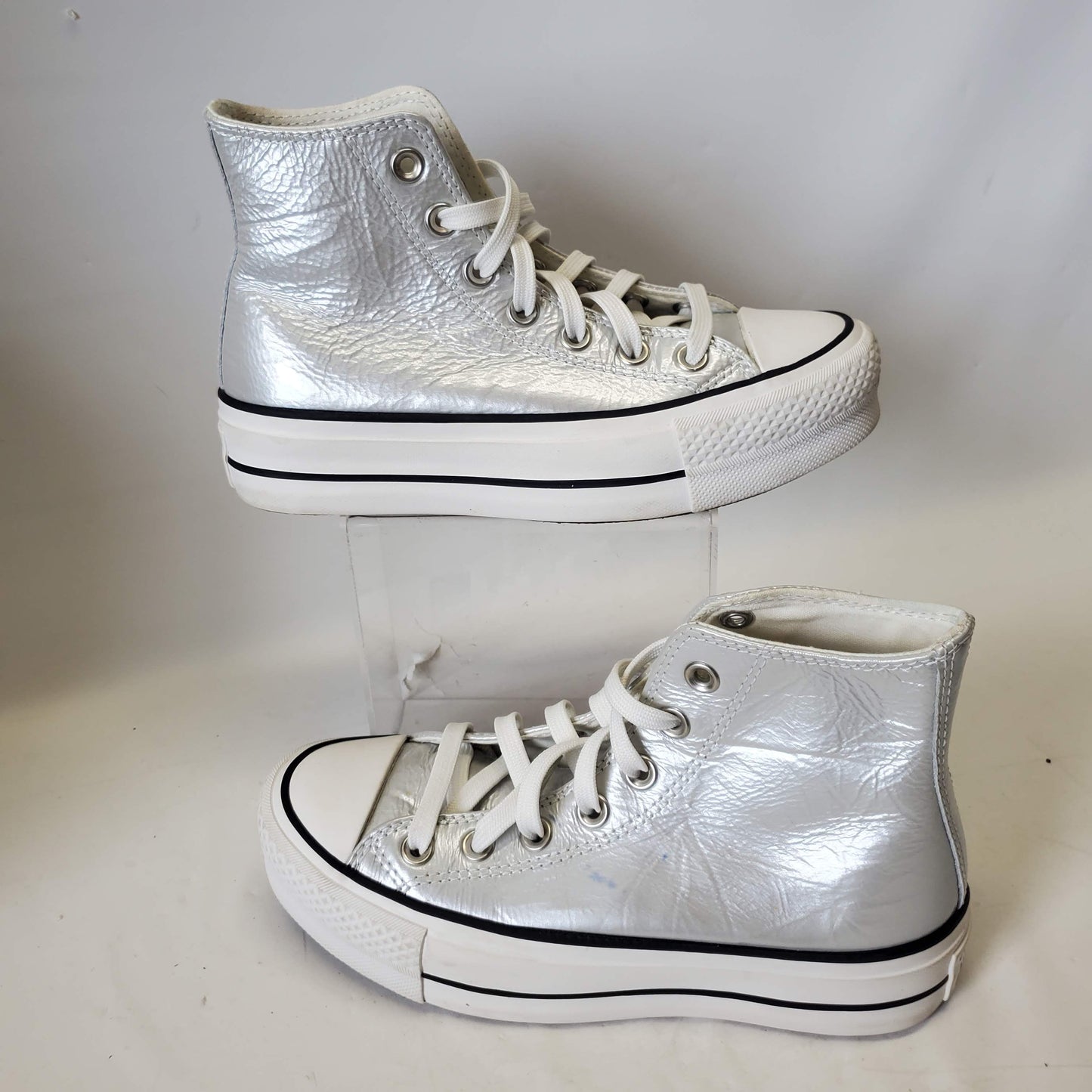 Converse Chuck Taylor All Star Metallic Platform Hi 569238C Womens Size 5