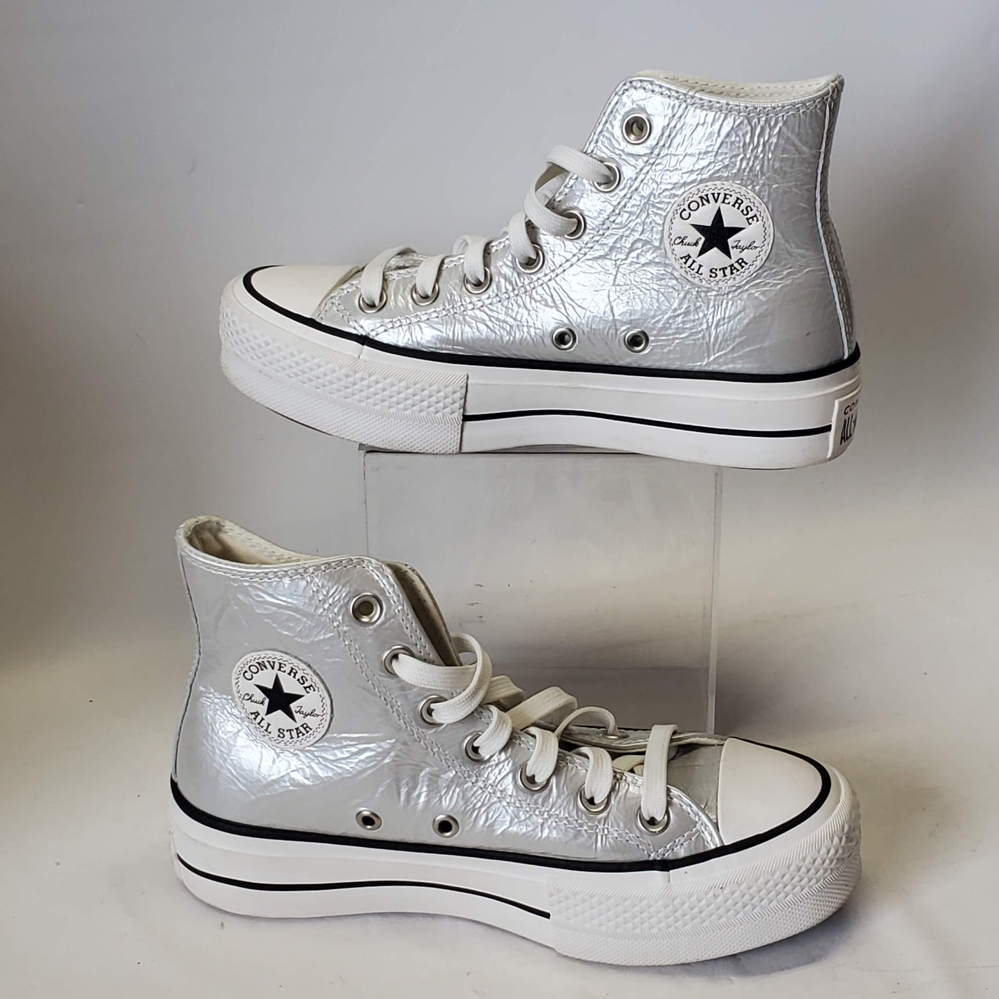 Converse Chuck Taylor All Star Metallic Platform Hi 569238C Womens Size 5